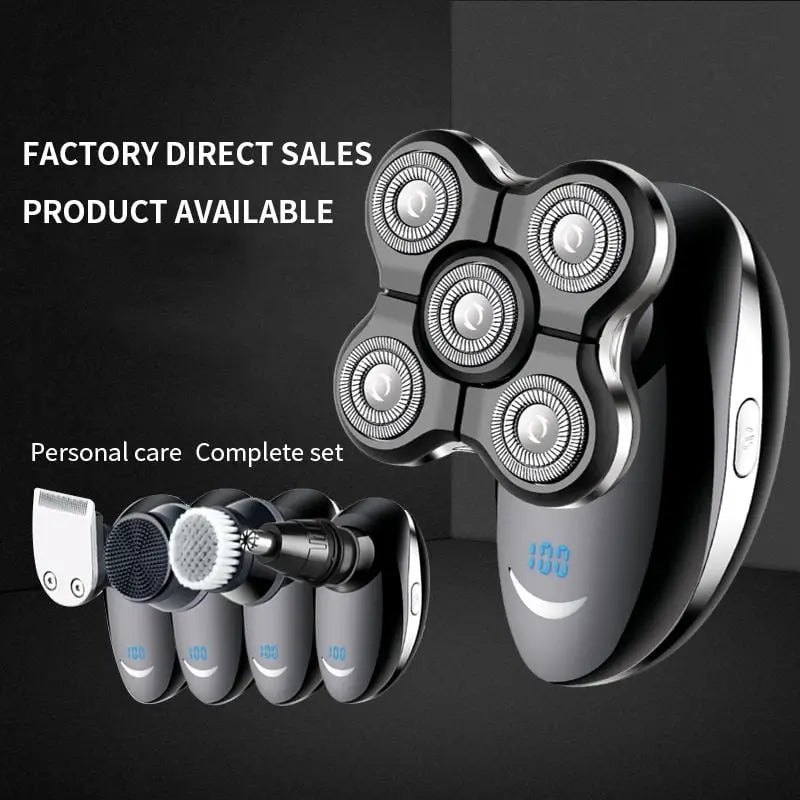 Waterproof Electric Head Shaver